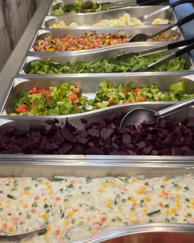 The salad bar